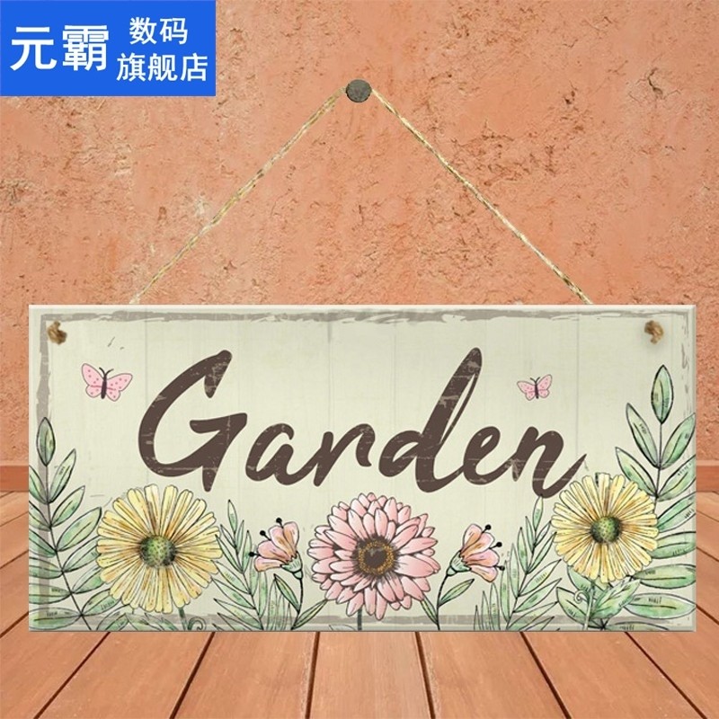 Decor Garden Wooden Signs Decorative Plaques Wooden Pendant