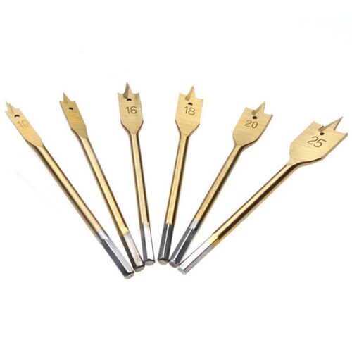 ZENHOSIT Durable HSS Titanium Coated Flat Drill High Speed S