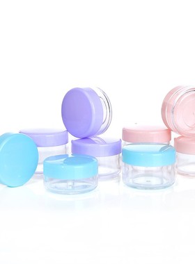 10g Portable Plastic Cosmetic Empty Jars Clear Bottles Eyesh