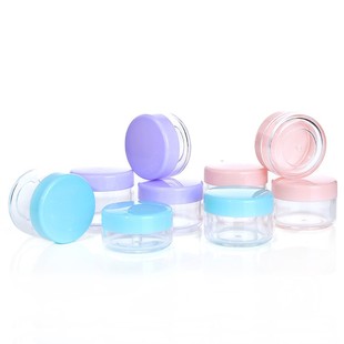 10g Portable Plastic Cosmetic Empty Jars Clear Bottles Eyesh