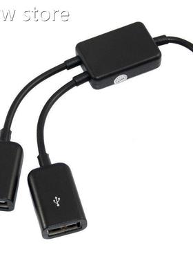 Micro USB Hst Cable,MicroTX USB Male to o2 ype A Du1al USB F