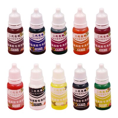 10 Pcs/set Resin Pigments Highly Concentrated Oily Colorant