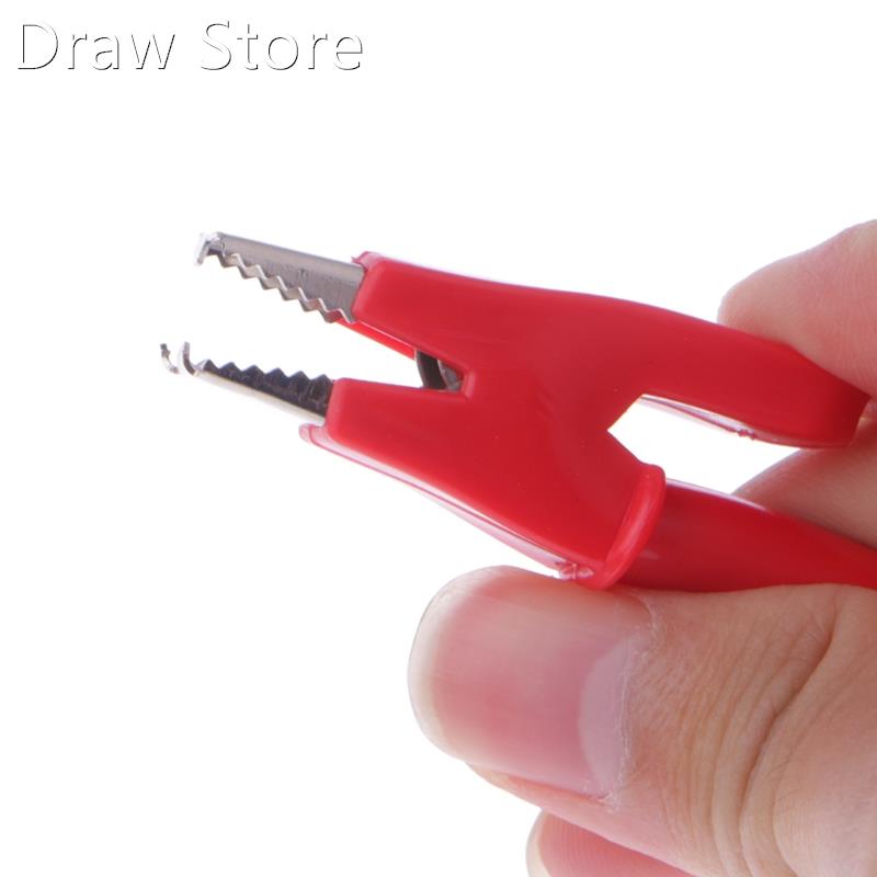 2 Pcs 4mm Red Black Banana Plug To Crocodile Alligator Clip