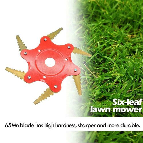 6 Blades Grass Cutter Trimmer Head Brush Cutter Weed Brush C