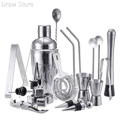 HAIPEI 22pcs Mojito Cocktail Bar Shaker Mixer Maker Muddler