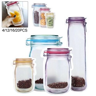 Reusable Mason Jar Bottles Bags Nuts Candy Cookies Bag Water
