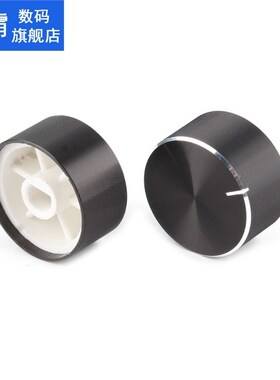 2 Pcs 25x13mm D Axis Rotary Potentiometer Knob Encoder Volum