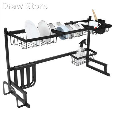 Dish Drainer Shelf Kitchen Over Sink Dish Drying Rack Draine