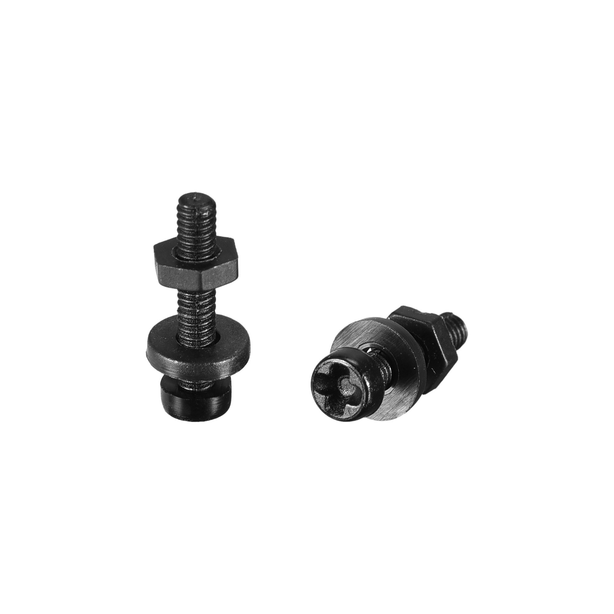 Nylon Screw Nut Washer Assortment Kit, M2x10mm Round Head Ma