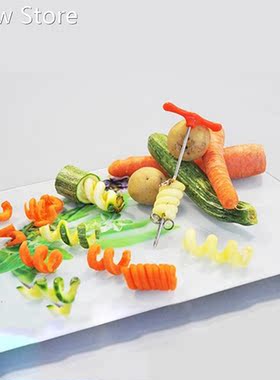 Rotating Machine Manual Magic Roller Spiral Slicer Radish Po