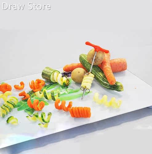 Rotating Machine Manual Magic Roller Spiral Slicer Radish Po