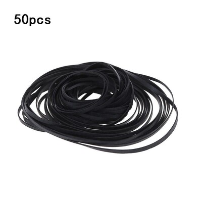 50PCS 40-135MM Universal Mix Cassette Tape Machine Belts Ass