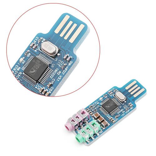 High Quality CM108 USB Drive Free Sound Card Laptop Computer