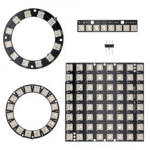 WS2812 module 8 Bit/12 Bit/16 Bit/ 64 Bit 5050 RGB LED full-