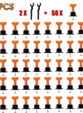 NEW 52Pcs Level Wedges Tile Spacers 适用于 Flooring Wall Til