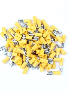 10PCS/Set FDD5.5-250 Female Insulated Electrical Crimp Termi