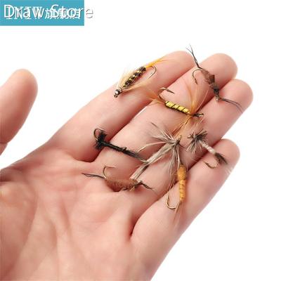 5Pcs Fly Trout Fishing Lures Bionic Bait Insect Crank Flies