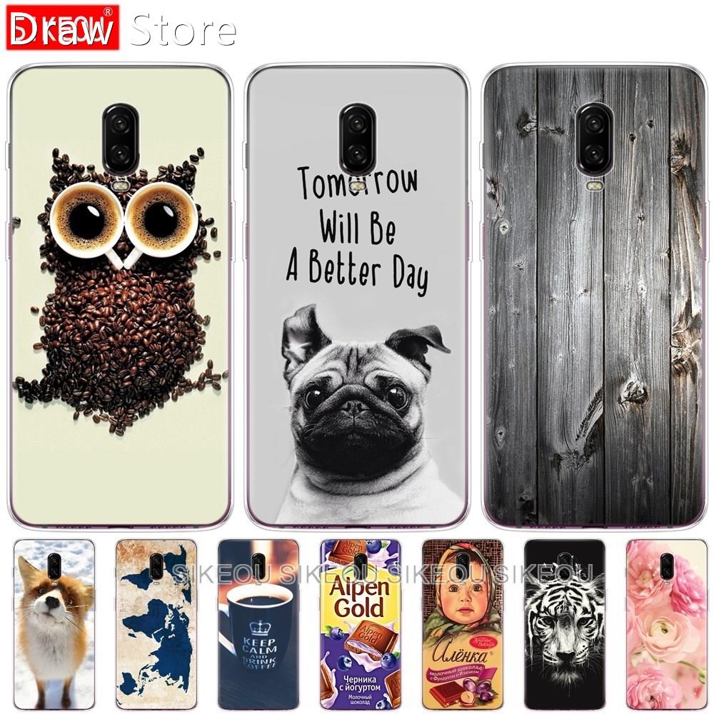 silicone case for oneplus 6t case cover Coque for one plus