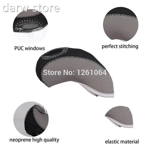 GOG 10PCS Goll Iron Heha1dcover Witf Number Tags Cub Head Co