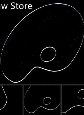 Clear Acrylic Artist Paint Mixing Palette Makes Cleanup Wate