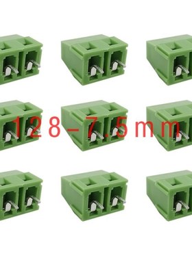 KF128-7.5-2P PCB Screw Terminal Blocks Conenctor 7.5mm Pitch
