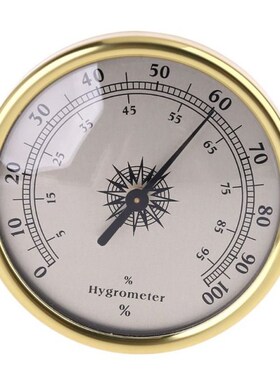 7.2cm Gold Ring Surface Hygrometer Instrumentation Thermomet