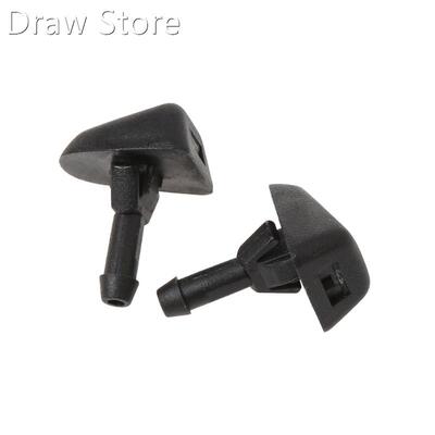2 Pcs Windshield Washer Wiper Water Spray Nozzle Jet 适用于