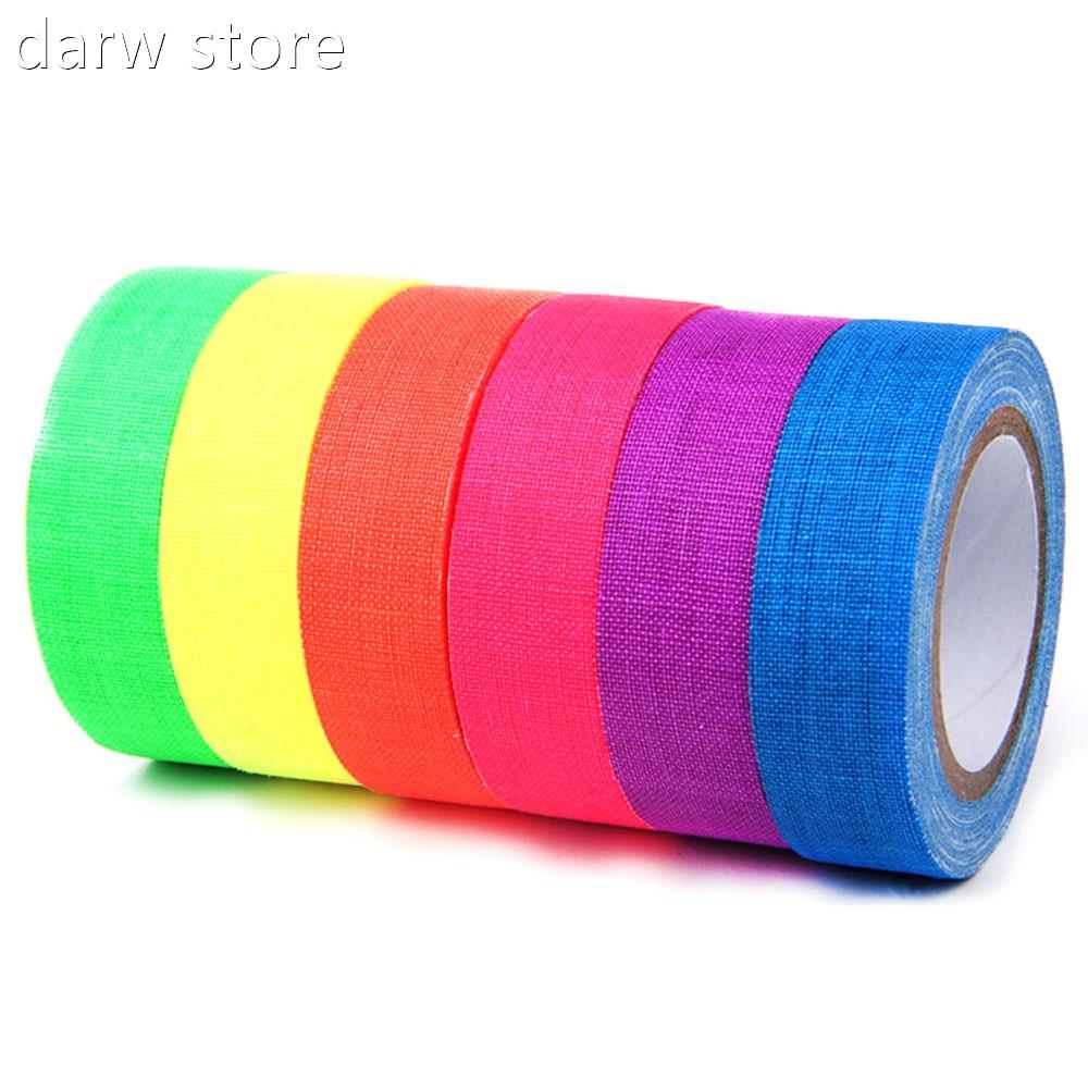 6c/set f1luorescents tape uv reacvtie glow in the dark tappe