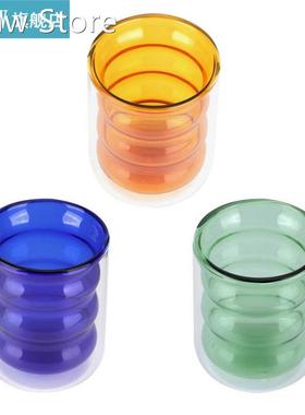 Glass Mug Decorative Anti-scald Heat?Resistant Drinking Mug