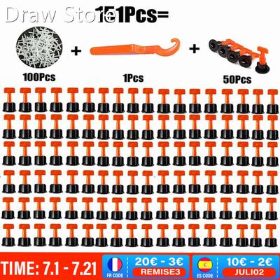 151Pcs Level Wedges Tile Spacers 适用于 Flooring Wall Tile S