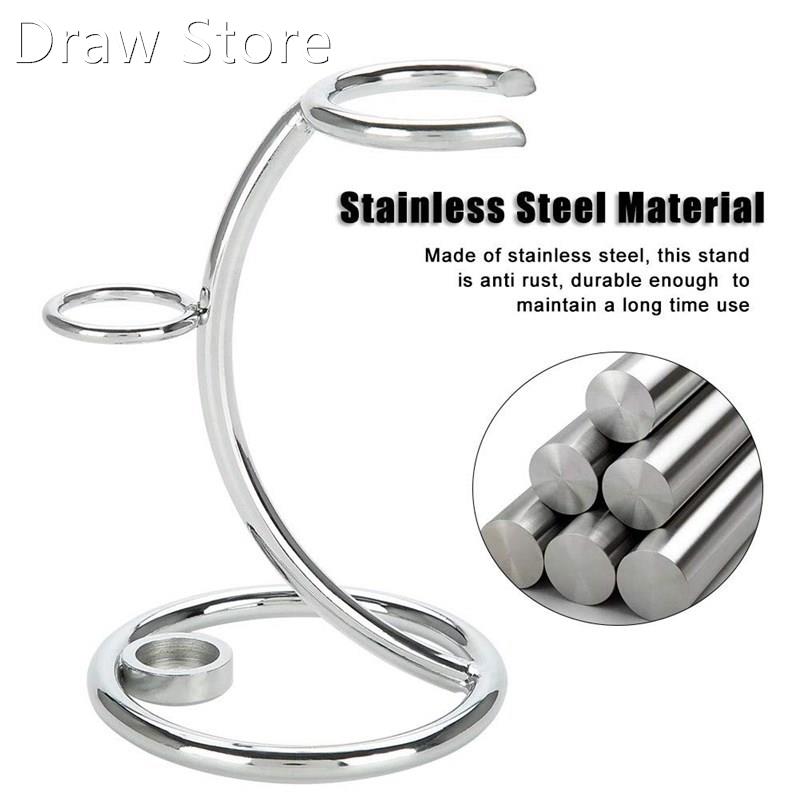Universal Shaving Brush Stand Simple Metal Safe Razor and Br