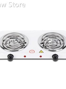 Portable Electric 2000W Mocha Pot Double Stove Hotplate Adj