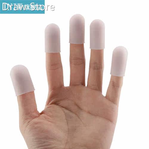 5pcs Silicone Finger Protector Thumbs Cover Fingertip Gloves