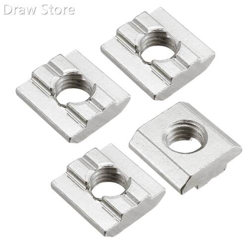 Slide in T-Nut, M8 Threaded 适用于 3030 Series Aluminum Extr