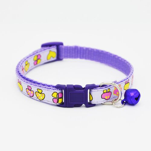 12Pcs Cats Dogs Collar Mushroom Pattern Colorful Puppy Kitte