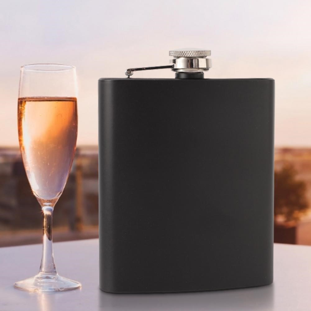 Compact Stainless 7oz Whiskey Liquor Pocket Flask Household图片
