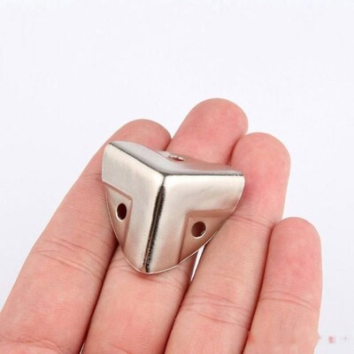 12Pcs Silver Cabinet Trunk Corner Protector Furniture Case B
