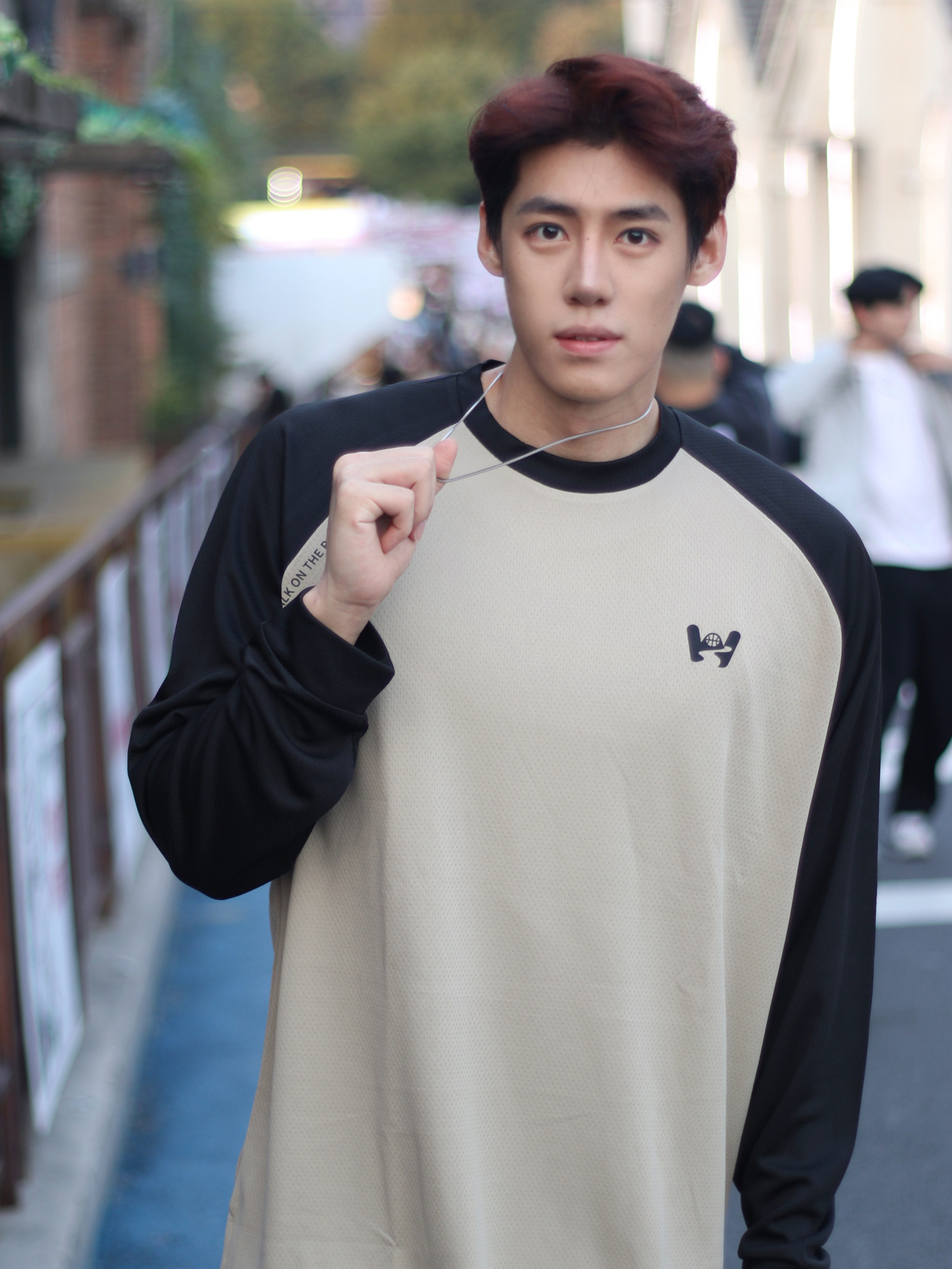 WABRAVE美式复古长袖重磅宽松运动休闲透气拼接篮球T恤热身投篮服,运动服/休闲服装,运动T恤,淘宝优惠券,粉丝福利购,淘宝优惠卷