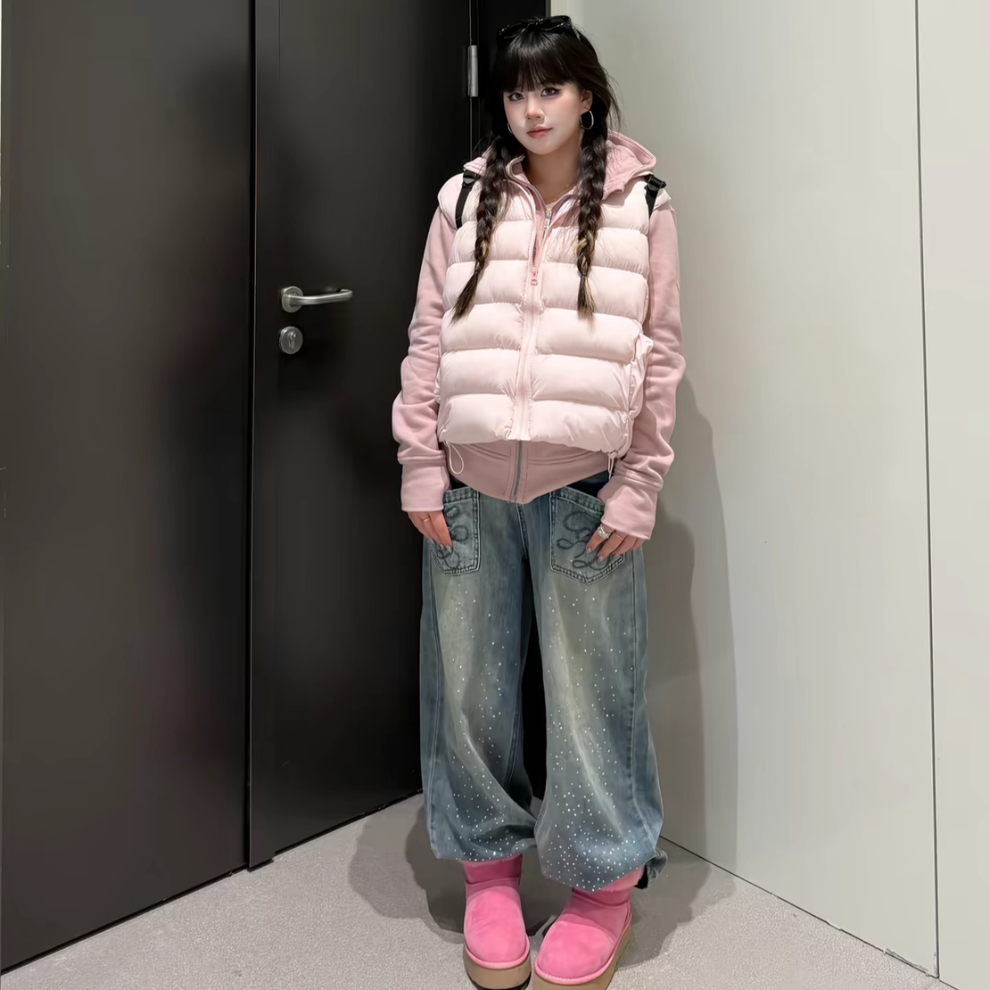 藤姐同款韩系立领排骨马甲超好看