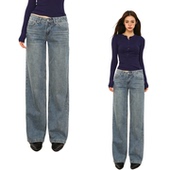 显瘦百搭拖地裤 @SO 复古直筒裤 女2025新低腰牛仔裤 HOT 美式