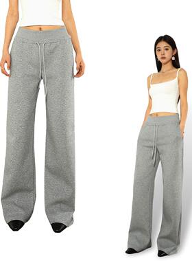 SO HOT美式卫裤女阔腿运动裤直筒高腰显瘦宽松垂感辣妹休闲裤子