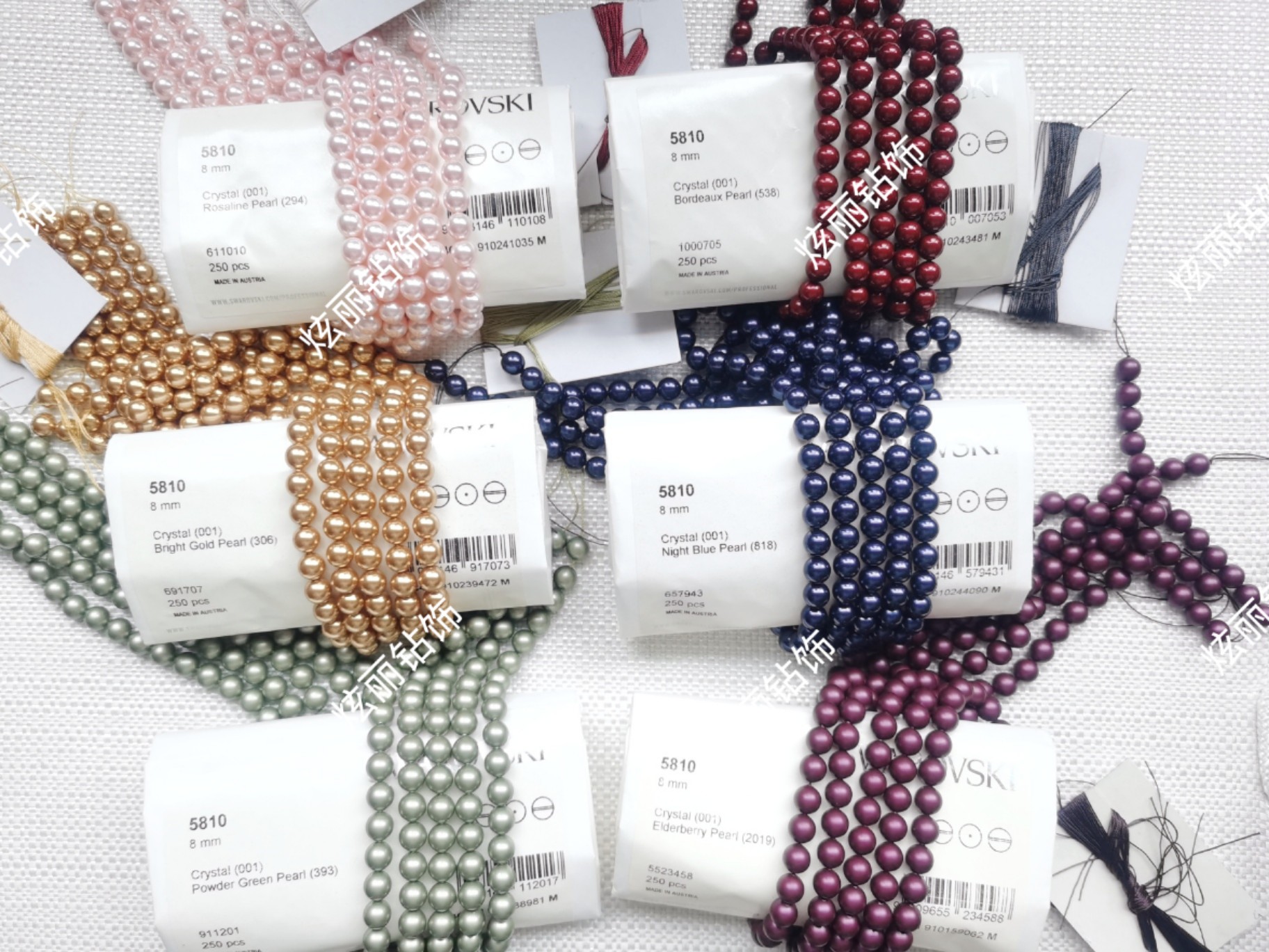 原装进口施家珍珠5810通孔8mm 294 306 393 538 818 2019