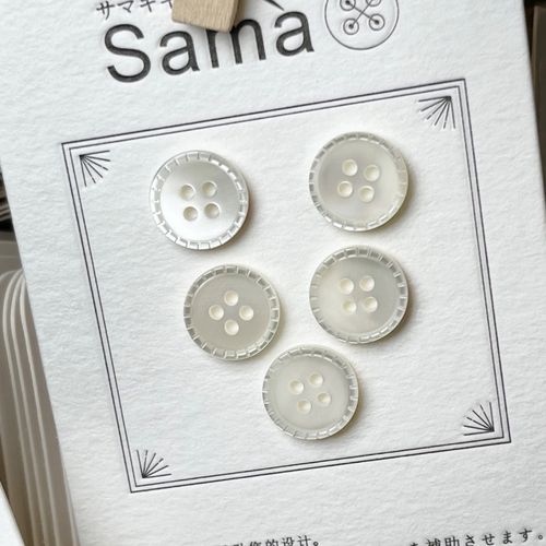 SAMA 明月二十四桥 简约不简单白衬衫贝壳纽扣