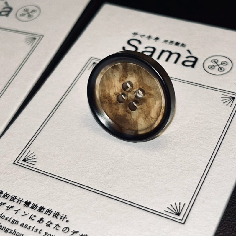 SAMA 丹青雾里 醋酸新款百搭新中式四眼纽扣,纺织面料/辅料/配套,服装纽扣,淘宝优惠券,粉丝福利购,淘宝优惠卷