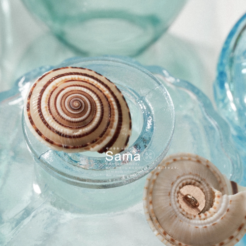 SAMA Sundial Shell 草帽螺纯天然特色装饰高脚毛衫手作扣