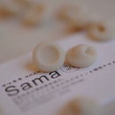 SAMA 针织纽扣 豆花儿 内凹橡皮手感八粒门襟衬衫