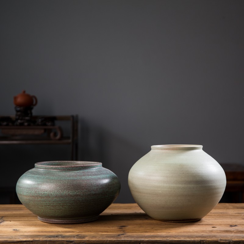 景德镇高温手工陶瓷花盆