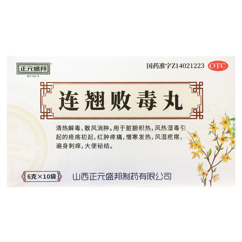 正元盛邦 连翘败毒丸 6g*10袋/盒 清热解毒