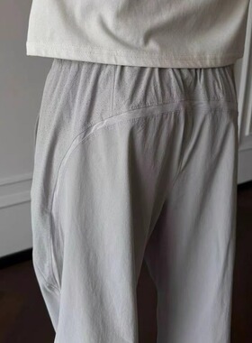 ZETITI Pace Break夏季凉感裤脚拉链直筒肌理感透气轻盈长裤男