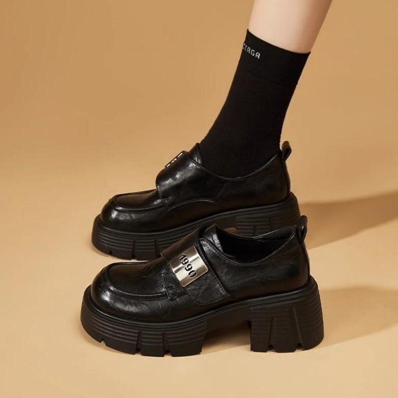 复古英伦风秋季小皮鞋厚底通勤